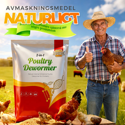 Naturlig invärtes och utvärtes avmaskningsmedel för kycklinga