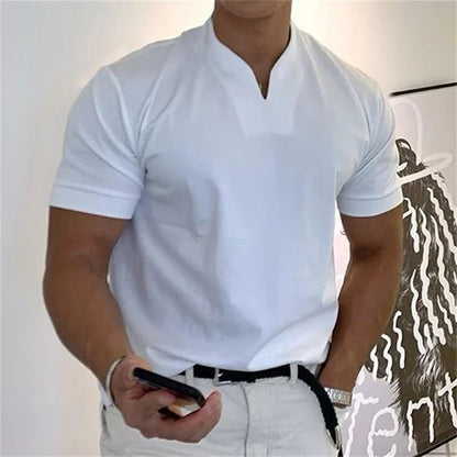 2025 Gentlemans business kortärmad fitness-T-shirt