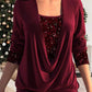👚 45% RABATT! ✨ Smockad Falsk tvådelad topp – Stilfull, Mångsidig & Bekväm med Elegant Kvinnlig Charm 🎀📦