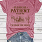 👕I'M From 1900S✨ Vintage-T-shirt med rund hals och bokstavstryck för kvinno