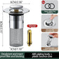 Stop Drain Clogs Instantly! Pop-Up Sink Drain Filter