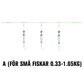 3 Krokar Anti Drift Bottenfiske Rigg