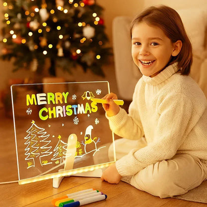 ✨Tidsbegrenset tilbud: 50 % rabatt!!⏳🎨Lysende LED-tegnebrett for barn