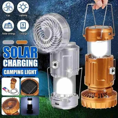 🔥6 i 1 Bärbar Solar LED Camping Lantern
