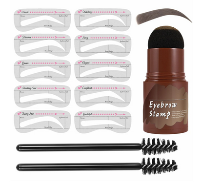 ✨ 50 % RABATT 💄 Perfekta Ögonbryn Mall & Stämpel Kit, snabb och enkel för snygga, välformade ögonbryn