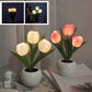 LED-nattlampa i form av en tulpan bordslampa🌷✨