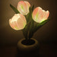 LED-nattlampa i form av en tulpan bordslampa🌷✨