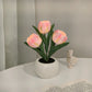 LED-nattlampa i form av en tulpan bordslampa🌷✨