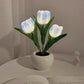 LED-nattlampa i form av en tulpan bordslampa🌷✨