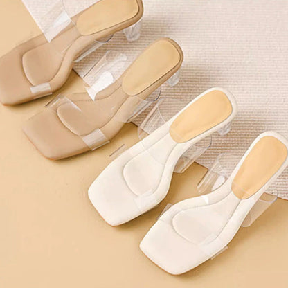💘Dammode Eleganta Transparenta Högklackade Sandaler