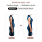 Dubbelknäppt Shaping Bodysuit för kvinno