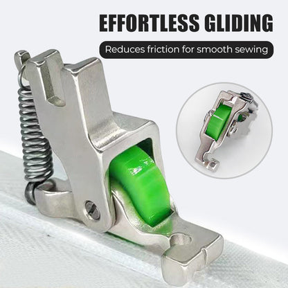 Justerbar och hållbar osynlig rullfot med dragkedj