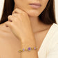 Delikat armband med strass för kvinnor