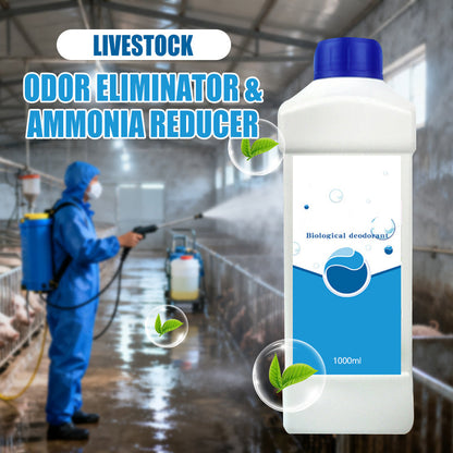 Luktborttagare och ammoniakreducerare för boska