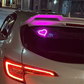 Trådlös hjärtformad atmosfärslampa för bilen
