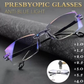 Progressiva läsglasögon med hög hårdhet och antiblått ljus för både fjärr- och närbruk