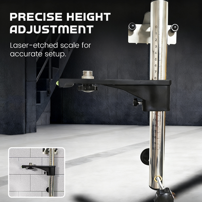 Justerbar väggfäste för lasernivå