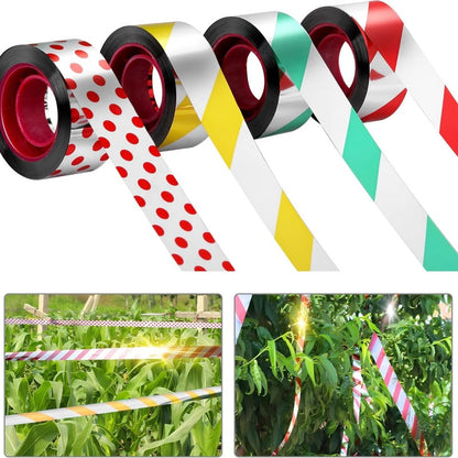 Dubbelhäftande reflekterande fågelskrämm