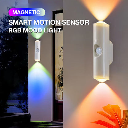💡 50 % RABATT NU! 🚶Magnetisk RGB-Rörelsesensor – Smart Belysning med Anpassad Stämning ✨