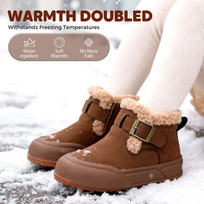 Barnens vinterstövlar med plyschfode