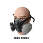 😷 50% RABATT! 🎁 Gasmask med Dubbla Filter & Aktivt Kol – Professionellt Skydd, Hög Filtrering & Andningsbar 🛡️
