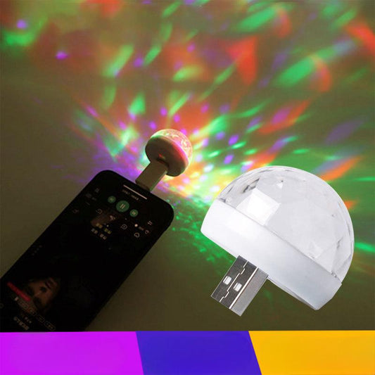 🔥Köp 1, få 1 gratis🔥Bärbar USB-festbelysning med RGB-effekter🌟🌈