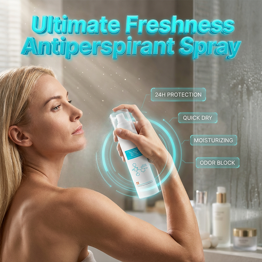Luktfri deodorantspray med svettdämpande effekt