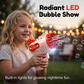 Automatisk bubbelpistol med LED-belysning