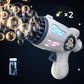 Automatisk bubbelpistol med LED-belysning