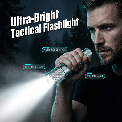 Multifunktionell LED-ficklampa med zoomfunktion