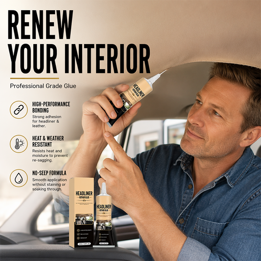 🔥 50 % RABATT! 🚗 Reparationslim för biltak – laga sprickor och skador enkelt utan dyrt byte av innertak ✨