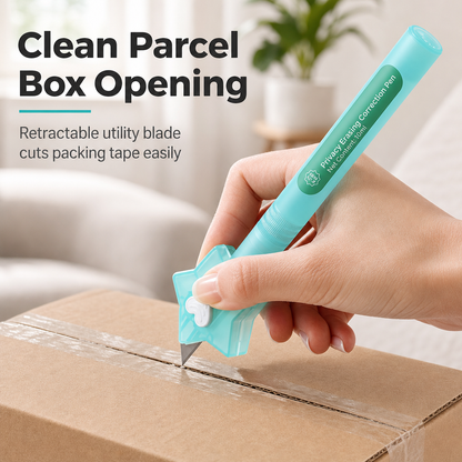📦 2-i-1 sekretesspray & paketöppnare