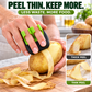🥔 Ergonomisk Tvåfingersskalare – Smidig Skalning av Frukt & Grönsaker
