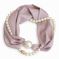 📿 50 % rabatt 🧣 Perle-sjalcollier – tidløs eleganz, justerbar sløyfe og smykker uten huller 🤍