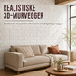 🧱 Selvklebende 3D-veggpaneler med mursteinseffekt 🏡 | Mykt, støtdempende XPE-skum 🛡️ | Vanntett og vaskbart 💧 | Dekker sprekker og flekker | Gjør-det-selv-belegg ✨