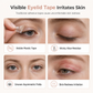 Usynlig stylinggel for doble øyelokk – transparent og matt finish