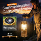 Sammenleggbar solcelledrevet campinglykt – bærbar LED-belysning